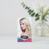 Carte photo de concours de beauté de couleur de (Debout devant)