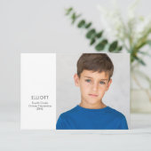 Carte photo de conservation de l'année scolaire (Debout devant)