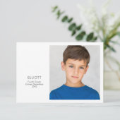 Carte photo de conservation de l'année scolaire (Debout devant)