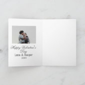 Carte Photo de couple moderne simple pour la Saint-Valen (Intérieur)