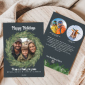 Carte photo de couronnes de vacances