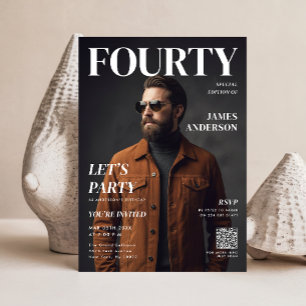 Carte Photo de couverture de magazine moderne pour une f