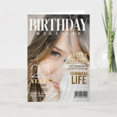 Carte Photo de couverture du magazine Anniversaire (Devant)