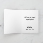 Carte Photo de Cute Meerkat pour vous Customiser (Intérieur)