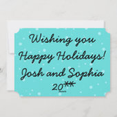 Carte photo de défilé de jouets de Noël rétro (Dos)