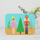 Carte photo de défilé de jouets de Noël rétro (Debout devant)