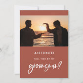 Carte photo de demande de témoin de mariage en bri (Devant)