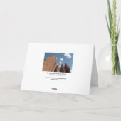 Carte Photo de désert de l'Utah d'ailerons de grès (Dos)