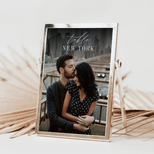 Carte photo de destination voyage Mariage 5x7