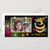 Carte photo de dragon (Devant / Derrière)