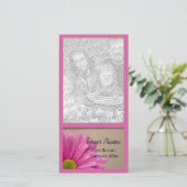 Carte photo de Faire-part de diplôme de marguerite (Debout devant)