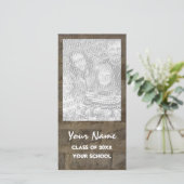 Carte photo de Faire-part de graduation de mur de (Debout devant)