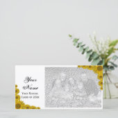 Carte photo de Faire-part de graduation du bord du (Debout devant)