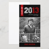 Carte photo de Faire-part de graduation vintage Gr (Devant / Derrière)