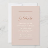 Carte photo de Faire-part moderne Boho Graduation (Dos)