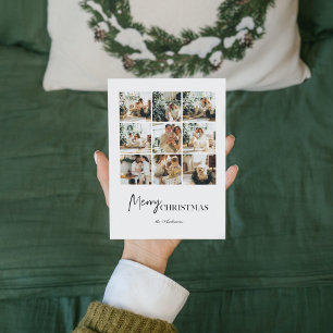 Carte Photo de famille Collage simple   Joyeux Noël