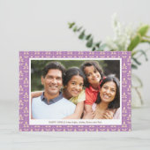 Carte Photo de famille couleur modifiable Joyeux Diwali (Debout devant)