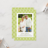 Carte Photo de famille couleur modifiable Joyeux Diwali (Devant/Arrière en situation)