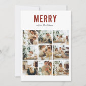 Carte Photo de famille de collage moderne | Joyeuse MÈRE (Devant)