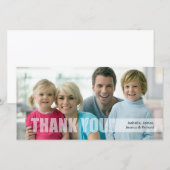 Carte photo de famille de Merci (Devant / Derrière)