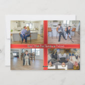 Carte Photo de Famille Emballée Avec Un Ruban (Dos)