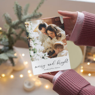 Carte Photo de famille moderne   Joyeux Et Lumineux