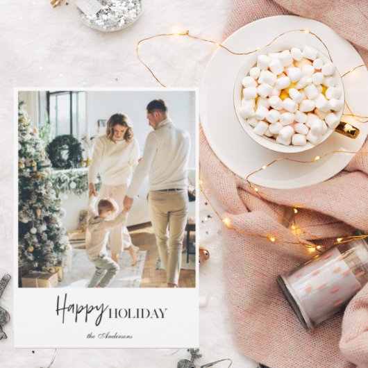 Carte Photo de famille moderne | Joyeux Fêtes