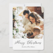 Carte Photo de famille moderne | Joyeux Noël (Devant)