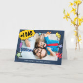 Carte Photo de Father's Day (Fleur jaune)