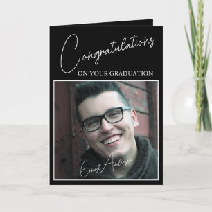 Carte Photo de félicitations pour la remise des diplômes