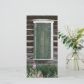 Carte photo de fenêtre rustique (Debout devant)