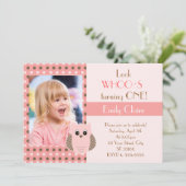 Carte photo de fête d'anniversaire de fille (Debout devant)