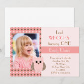 Carte photo de fête d'anniversaire de fille (Devant / Derrière)