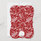 Carte photo de fête de vacances de feuillage de (Dos)