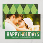 CARTE PHOTO DE FÊTE | DÉCOUPÉ POUR LES FÊTES (Devant / Derrière)