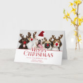 Carte Photo de fête mignonne de la typographie | de (Fleur jaune)