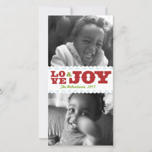 Carte Photo de Fête Retro Deux