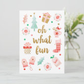 Carte photo de fêtes amusantes (Debout devant)