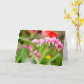 Carte Photo de fleurs cardiaques saignantes (Fleur jaune)