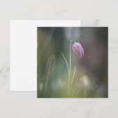 Carte photo de fleurs d'échecs (Devant / Derrière)