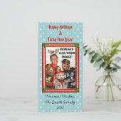 Carte photo de flocon de neige de Chandail-izer de (Debout devant)