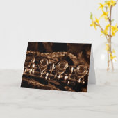 Carte Photo de flûte (Fleur jaune)