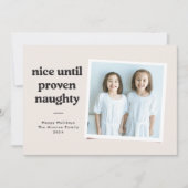 Carte photo de gentil à vilain - noir (Devant)