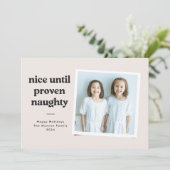 Carte photo de gentil à vilain - noir (Debout devant)