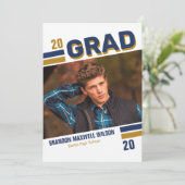 Carte photo de grade de Varsity contemporain (Debout devant)