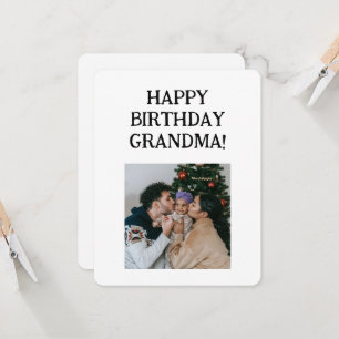 Carte Photo de grand-mère Anniversaire personnalisé