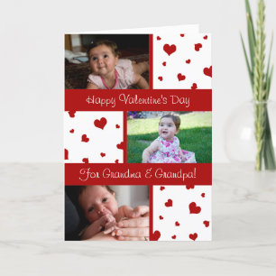 Carte photo de grands-parents de heureuse