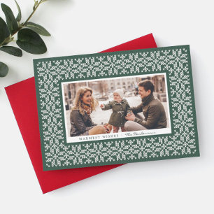 Carte Photo de Joie au Tricot