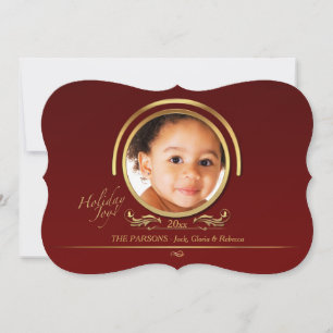 Carte photo de joie des Fêtes
