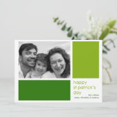 Carte photo de Jour de la Saint Patrick de blocs v (Debout devant)